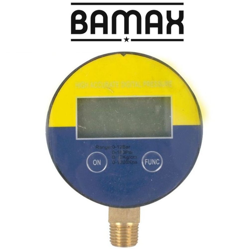 Pressure Gauge 63mm 1/4 Lower Digital Packaged